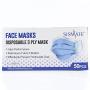 Face Mask, Pack of 50 - Blue