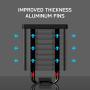 ABKONCORE CT408 CPU Cooler, 120mm Silent PWM Fan, 4 Continuous Direct Contact Heat Pipes, Auto RGB Spectrum LED CPU Fan, Auto RGB CPU Air Cooler, Intel LGA1151/1200, AMD AM4/Ryzen CPUs