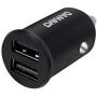 Car Charger, DAMAVO Mini 4.8 A Metal Dual USB Car Charger, Power Drive 2 Alloy Flush Fit Car Adapter with Blue LED 2 Port Charging Compatible with iPhone XR/Xs/Max/X, iPad Pro/Mini, Galaxy, LG (1 PCS)