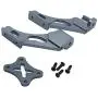 freneci Remote Control Car Metal Upgrade Accessories Tail Fix Parts for Wltoys 144001 1/14 RC Car Upgrade Parts - Titanium