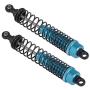 Hisoul RC Shock Absorbers, Adjustable Oil 100mm Metal Shock Absorber Damper for 1/10 RC Car Truck Parts Crawler Type Axial SCX10 TRX4 D90 (Pack of 2)