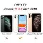 HONTECH Magnetic Case for iPhone 11 Pro Max, Slim Privacy Magnetic Adsorption Front and Back Tempered Glass with Built-in Screen Protector Metal Bumper Flip Cover 6.5 inch, Dark Green
