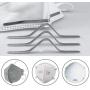 120 Pack, EWA Nose Bridge Strip with Double-Sided Tape, Aluminum Metal Nose Wire Strip, DIY Nose Pads Nose Bridge Clip(Specs: 0.02X0.2X3.5 inch)