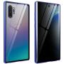 Anti-Spy Anti-Peeping Galaxy Note 9 360° Full Body Case,Clear Double Sided Tempered Glass [Magnetic Adsorption] Metal Bumper Protection Privacy Cover for Note9 (Blue, GalaxyNote9)