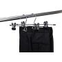 6 Quality Pants Hangers Heavy Duty Add-on Skirt/Slack Metal Hanger, Extra Wide Adjustable Clips, Multi Stackable Add on Hangers, Chrome, Jeans, Bottoms, Set of 6