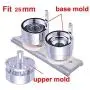 Seeutek Button Maker Machine Button Badge Maker 1 inch 25mm with 500 Pcs Button Parts and 1 inch 25mm Circle Cutter