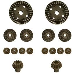 ZYCST 12T 24T 30T Motor Driving Gear Planet Gear Differential Gear Combo Set for WLtoys 12428 12423 1/12 RC Car Upgrade Parts (16 PCS)