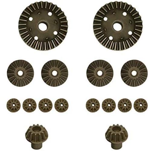 ZYCST 12T 24T 30T Motor Driving Gear Planet Gear Differential Gear Combo Set for WLtoys 12428 12423 1/12 RC Car Upgrade Parts (16 PCS)