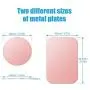 WizGear Mount Metal Plate with Adhesive for Magnetic Cradle-Less Mount -X4 Pack 2 Rectangle and 2 Round (Compatible with Magnetic mounts) (Rose Gold) WizGear Mount Metal Plate with Adhesive for Magnetic Cradle-Less Mount -X4 Pack 2 Rectangle and 2 Round (Compatible with Magnetic mounts) (Rose Gold)