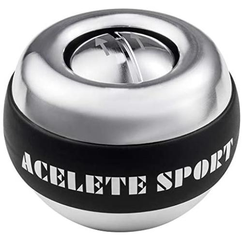 ACELETE Auto-Start 2.0 Power Ball Wrist Trainer Ball Forearm Exerciser Wrist Strengthener Workout Toy Spinner Gyro Ball with LED Lights