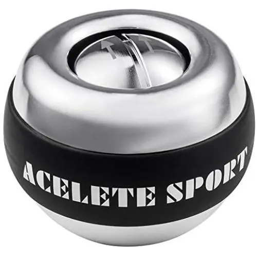 ACELETE Auto-Start 2.0 Power Ball Wrist Trainer Ball Forearm Exerciser Wrist Strengthener Workout Toy Spinner Gyro Ball with LED Lights ACELETE Auto-Start 2.0 Power Ball Wrist Trainer Ball Forearm Exerciser Wrist Strengthener Workout Toy Spinner Gyro Ball with LED Lights