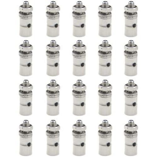 WMYCONGCONG 20 PCS Adjustable Pushrod Connector Linkage Stoppers 1.3mm for RC Airplane Plane Parts