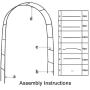 Garden Arch Tredllis for Climbing Plants Rose Metal Wedding Arches Ceremony Party Outdoor Floral Decor Black