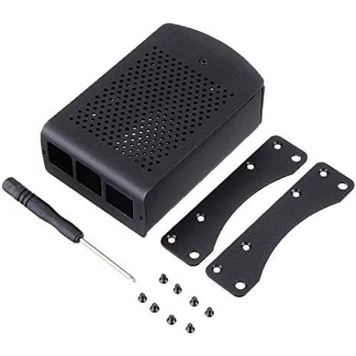 ILS - Aluminum Alloy Metal Case Turtle Body Outer Casing with Wall Mount Bracket for Raspberry Pi 4 ILS - Aluminum Alloy Metal Case Turtle Body Outer Casing with Wall Mount Bracket for Raspberry Pi 4