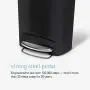 simplehuman 50 Liter / 13 Gallon Semi-Round Kitchen Step Trash Can, Grey Plastic With Secure Slide Lock simplehuman 50 Liter / 13 Gallon Semi-Round Kitchen Step Trash Can, Grey Plastic With Secure Slide Lock