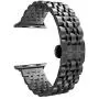 ARTCHE Smartwatch Band Compatible with Apple Watch 42mm 44mm, Premium Stainless Steel Replacement Strap Metal Sports Wristband Link Belt for iWatch Series 5/4/3/2/1, Black