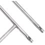 X Home Burner Tube Set for Weber Q3200 Q3000 Q300 Q320 57060001 586002, Stainless Steel Grill Parts, Universal for Weber 65032 60036