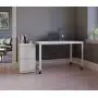 Office Dimensions 21647 White RTA 48'' Wide Mobile Metal Desk Workstation Home Office Collection