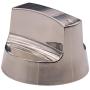 Earth Star 57MM OD Metal BBQ Stove Knob for 8mm Shaft Valve 304 Stainless Steel
