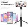 Selfie Stick, Extendable Selfie Stick with Wireless Remote and Tripod Stand, Portable, Lightweight, Compatible with iPhone 12/11/iPhone 12 PRO/iPhone XR/iPhone X/Galaxy Note 10/S20/Google/OnePlus,More