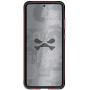Ghostek Atomic Slim Galaxy S20 Clear Case with Super Tough Space Metal Bumper Design Military Grade Armor Heavy Duty Protection Wireless Charging Compatible 2020 Galaxy S20 5G (6.2 Inch) - (Red)