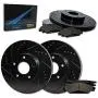 [Front + Rear] Rotors w/Metallic Pad Elite Brakes (Silverado 1500 Sierra 1500)