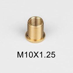 Homyl Pack of 5 Universal Gear Shift Knob Adapter Nuts Insert Set M10x1.25 Gold