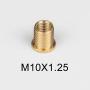 Homyl Pack of 5 Universal Gear Shift Knob Adapter Nuts Insert Set M10x1.25 Gold
