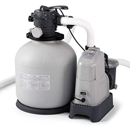 Intex Krystal Clear 2150 GPH Sand Filter Pump & Saltwater System with E.C.O. (Electrocatalytic Oxidation) for Above Ground Pools, 110-120V with GFCI Intex Krystal Clear 2150 GPH Sand Filter Pump & Saltwater System with E.C.O. (Electrocatalytic Oxidation) for Above Ground Pools, 110-120V with GFCI