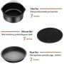 Air Fryer Accessories for Cosori Ninja and Philips, Set of 5/9, Fit all 3.7QT - 5.3QT - 5.8QT,Non-stick Barrel/Pan + Metal Holder + Multi-Purpose Rack with Skewers and Silicone Mat (set of 9) Air Fryer Accessories for Cosori Ninja and Philips, Set of 5/9, Fit all 3.7QT - 5.3QT - 5.8QT,Non-stick Barrel/Pan + Metal Holder + Multi-Purpose Rack with Skewers and Silicone Mat (set of 9)
