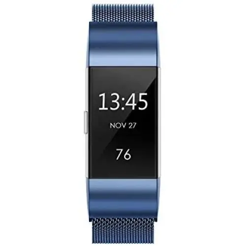 Yutior Metal Bands Compatible with Fitbit Charge 2, Stainless Steel Metal Magnetic Replacement Wristband Small & Large (5.5'' - 9.9'') for Women Men, Silver, Champagne, Rose Gold, Black, Colorful Yutior Metal Bands Compatible with Fitbit Charge 2, Stainless Steel Metal Magnetic Replacement Wristband Small & Large (5.5'' - 9.9'') for Women Men, Silver, Champagne, Rose Gold, Black, Colorful