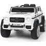 Costzon Ride on Car, Licensed Mercedes-Benz Maybach G650S, 12V Battery Powered Toy w/ 2 Motors, 2.4G Remote Control, 3 Speeds, Lights, Horn, Music, Truck, Electric Vehicle for Kids (White) Costzon Ride on Car, Licensed Mercedes-Benz Maybach G650S, 12V Battery Powered Toy w/ 2 Motors, 2.4G Remote Control, 3 Speeds, Lights, Horn, Music, Truck, Electric Vehicle for Kids (White)