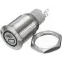 Etopars 12V Car Blue LED Light Rear Fog Push Button Metal Toggle Switch 16mm