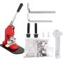 Button Maker, 1/1.25/2.3 inch 2.5/3.2/5.8cm Badge Punch Press Maker with 1000 Circle Button Parts for DIY … (1.25 inch 3.2cm)