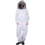 Beekeeping Suit and Bee Family Stickers - XL - YKK Metal Zippers - Men & Women - Total Protection - Self-Supporting Fencing Veil for Beekeepers - Easily Take On & Off - 10 Pockets