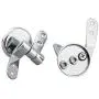 Lystin Toilet Seat Hinges Replacement Parts with Fittings, Pair of Zinc alloy Finished Replacement Hinges Adjustable Toilet Seats Hinges with Bolts and Nuts Lystin Toilet Seat Hinges Replacement Parts with Fittings, Pair of Zinc alloy Finished Replacement Hinges Adjustable Toilet Seats Hinges with Bolts and Nuts