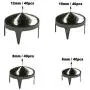 ACTENLY 160 Pieces Black 4 Sizes Four-Jaw Sharp Dome Rivets Bag Leather Clothing Shoes Rivet Handicraft DIY Spikes Spots Studs Accessories ACTENLY 160 Pieces Black 4 Sizes Four-Jaw Sharp Dome Rivets Bag Leather Clothing Shoes Rivet Handicraft DIY Spikes Spots Studs Accessories