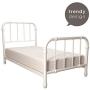 DHP Jenny Lind Metal Twin Bed Frame in White