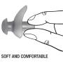 Speedo Unisex-Adult Swim Training Ergo Ear Plugs Silver