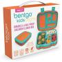 Bentgo Kids Brights – Leak-Proof, 5-Compartment Bento-Style Kids Lunch Box – Ideal Portion Sizes for Ages 3 to 7 – BPA-Free and Food-Safe Materials (Orange)