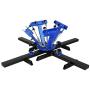 VEVOR Screen Printing Machine 4 Color 4 Station Silk Screen Printing Machine 17.7x21.7Inch Screen Printing Press for T-Shirt DIY Printing Removable Pallet (4 Color 4 Station)