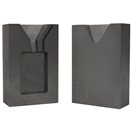 1 Troy Ounce Silver Rectangular Two Part Split Graphite Ingot Mold Precious Metal Casting Melting