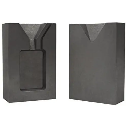 1 Troy Ounce Silver Rectangular Two Part Split Graphite Ingot Mold Precious Metal Casting Melting 1 Troy Ounce Silver Rectangular Two Part Split Graphite Ingot Mold Precious Metal Casting Melting