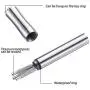 6 Pieces Portable Titanium Toothpicks with 2 Pieces Stainless Steel Waterproof Pocket Toothpick Box Metal Toothpicks Holders for Outdoor Camping Picnic