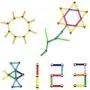Veatree 150 Pcs Magnetic Building Sticks Blocks Toys, Magnet Educational Toys Magnetic Blocks Sticks Stacking Toys Set for Kids and Adult, Non-Toxic Building Toy 3D Puzzle with Storage Bag