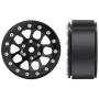 Benedict Harry 4PCS Metal 1.9'' Heavy Duty Beadlock Wheel Rims for 1/10 RC Crawler Axial Scx10 II D90 TRX-4 Tamiya CC01 D110 SCX10 III AXI03007 (Black)