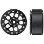 Benedict Harry 4PCS Metal 1.9'' Heavy Duty Beadlock Wheel Rims for 1/10 RC Crawler Axial Scx10 II D90 TRX-4 Tamiya CC01 D110 SCX10 III AXI03007 (Black)