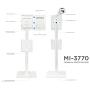 Mount-It! Anti-Theft iPad Floor Stand | Contact-Less iPad Floor Kiosk | Adjustable Locking iPad Floor Mount with Document Tray for iPad 9.7 (MI-3770W)