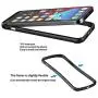 Slim Thin Phone Case Compatible with iPhone 12 Pro Max, Metal Bumper Cover with Soft TPU Inner [No Signal Interference][Support Wireless Charging] Compatible for iPhone 12 Pro Max (Black)