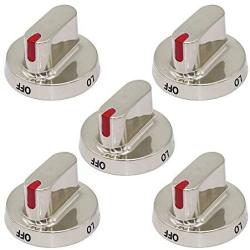Primeswift DG64-00472A Metal Stove Knob Replacement for Oven Gas Stove konb Dial DG64-00347A,PS10058981,AP5949480,FX510BGS (5 PK)
